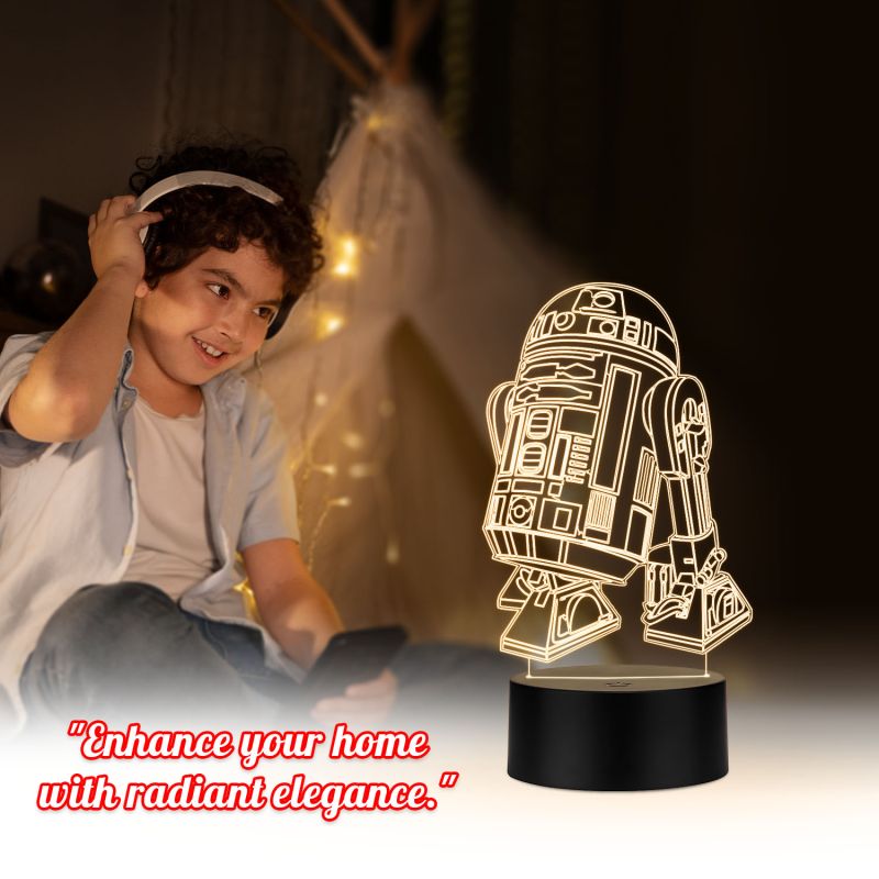 Star Wars Character R2 D2 Night Lamp
